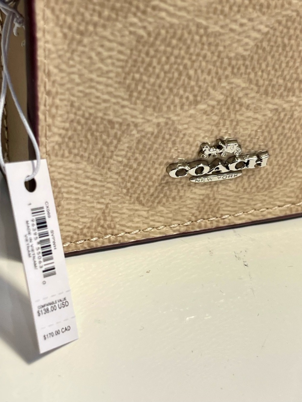 Coach North/South Mini Tote Bag Charm - NWT ** - Picture 5 of 5